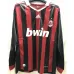 Camiseta retro de mangas largas del AC Milan 2009 - Roja