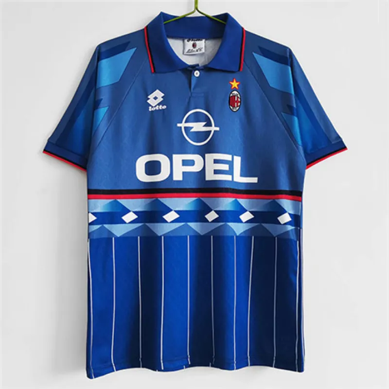 Camiseta retro del AC Milan - azul