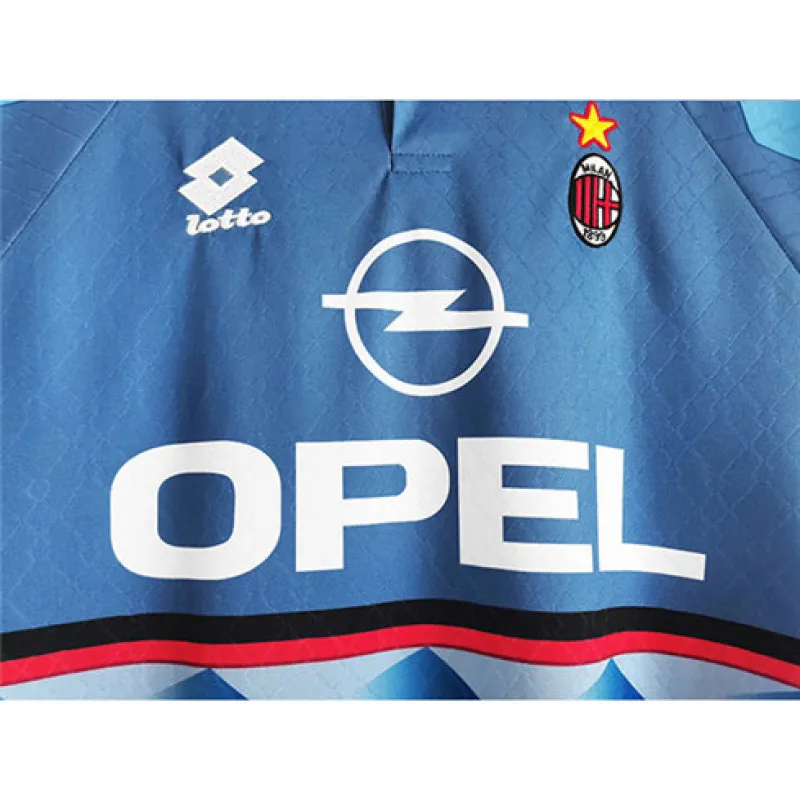 Camiseta retro del AC Milan - azul