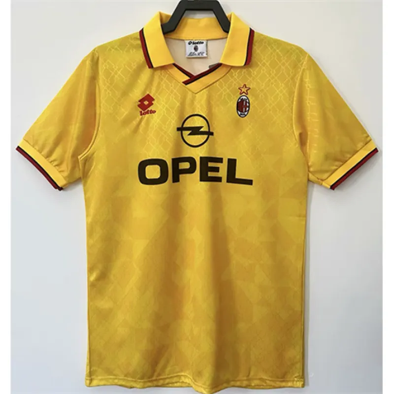 AC Milan 1995/96 Third Retro Jersey - Yellow