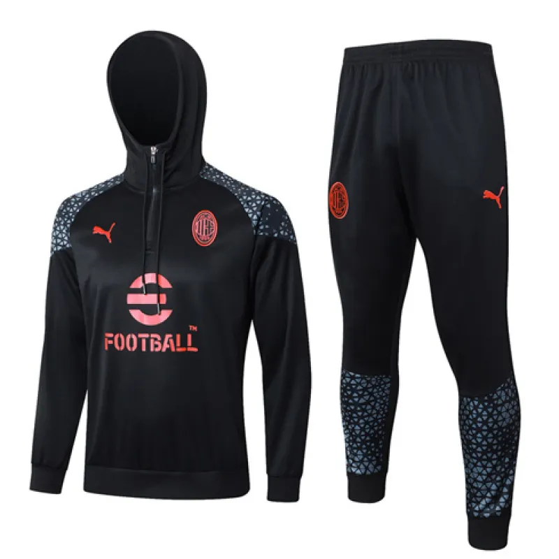 Ropa de deporte con capucha del AC Milan 2024/25 - Negra