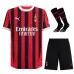 AC Milan 2024/25 Kit de maillot d'enfant domicile - Noir
