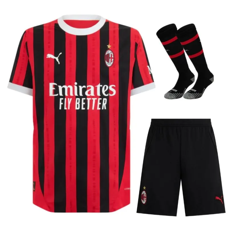 AC Milan 2024/25 Kit de maillot d'enfant domicile - Noir