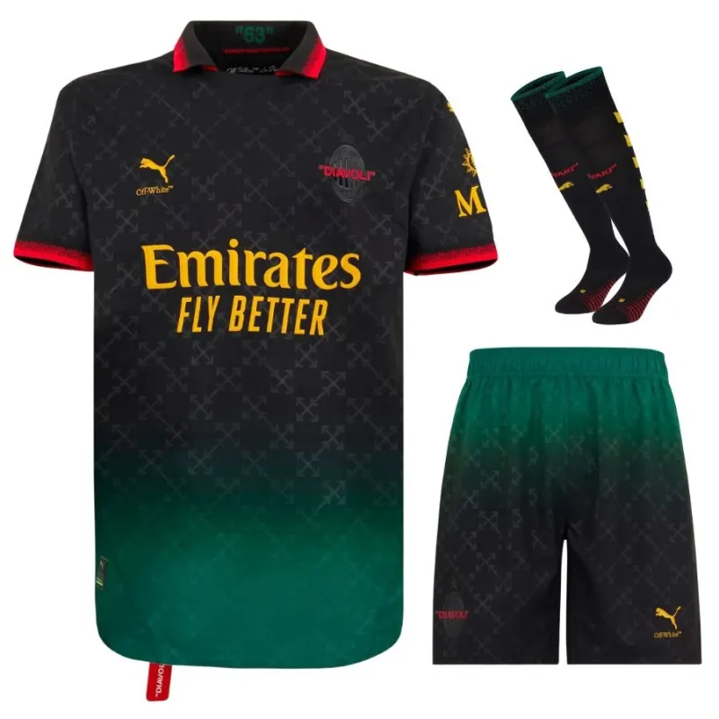 AC Milan 2024/25 Vierte Kinder-Trikotset - Schwarz