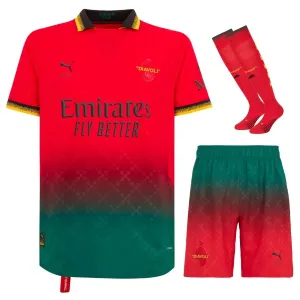 AC Milan 2024/25 Traje de camiseta infantil 4º - Roja