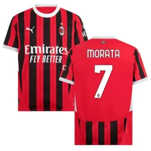 Camiseta de casa de AC Milan 2024/25 de Morata - Roja