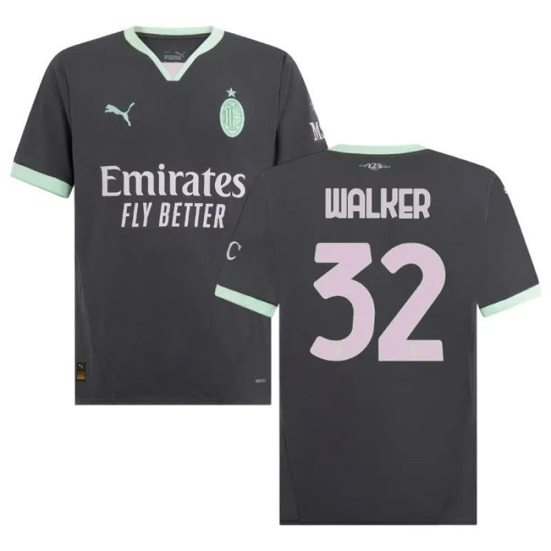 Walkers AC Milan 2024/25 Dritttrikot - Kohlegrau