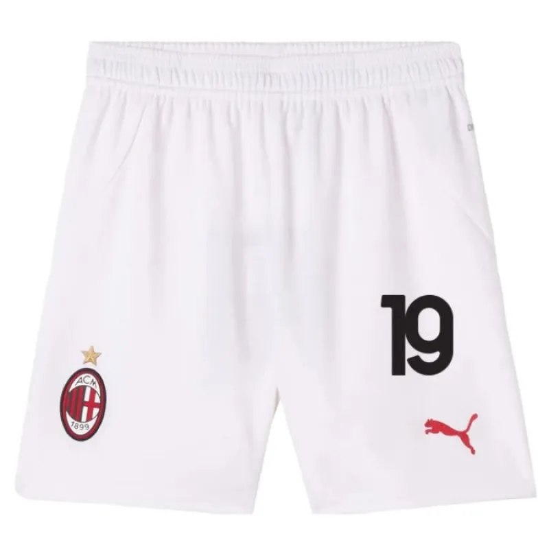 L'ensemble du maillot pour enfants du domicile de l'AC Milan 2024/25 de Morata - Blanc