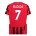 El conjunto de camiseta infantil del campo de AC Milan 2024/25 de Morata - Negro