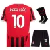 L'ensemble du maillot pour enfants du domicile de l'AC Milan 2024/25 de Rafael Leao - Noir