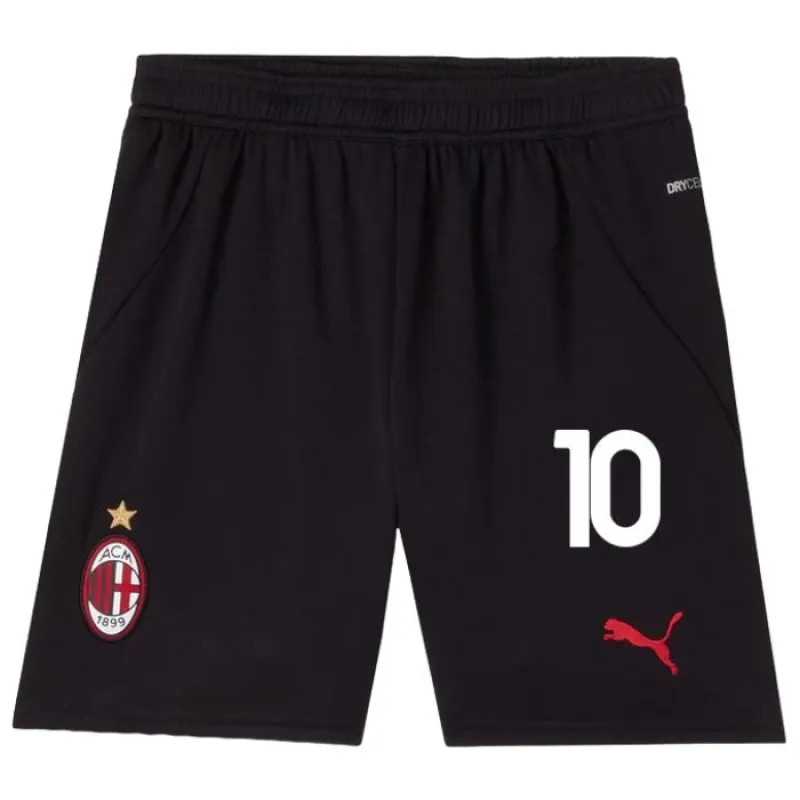L'ensemble du maillot pour enfants du domicile de l'AC Milan 2024/25 de Rafael Leao - Noir