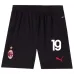 Theos AC Milan 2024/25 Heim-Kinder-Jersey-Set - Schwarz