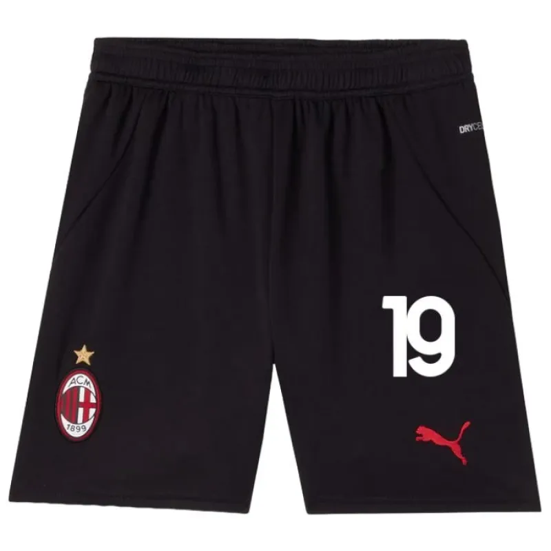 Theos AC Milan 2024/25 Heim-Kinder-Jersey-Set - Schwarz