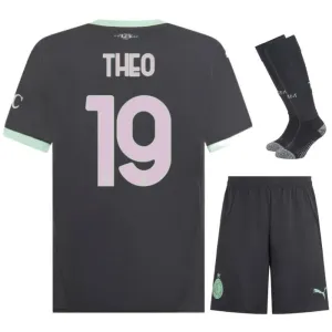 Theos AC Milan 2024/25 Drittes Kinderjersey-Set - Kohlegrau