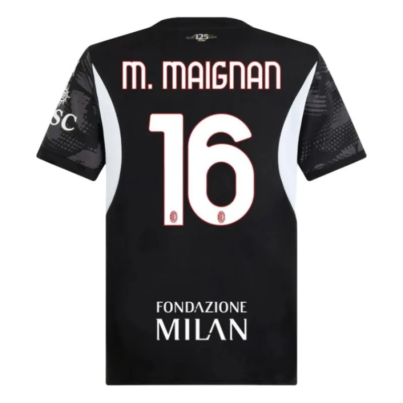M. Maignans AC Milan 2024/25 Heim - Torwart - Jersey - Schwarz