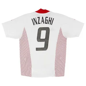 Camiseta de visita retro de Filippo Inzaghi AC Milan 2002/03 - Blanco