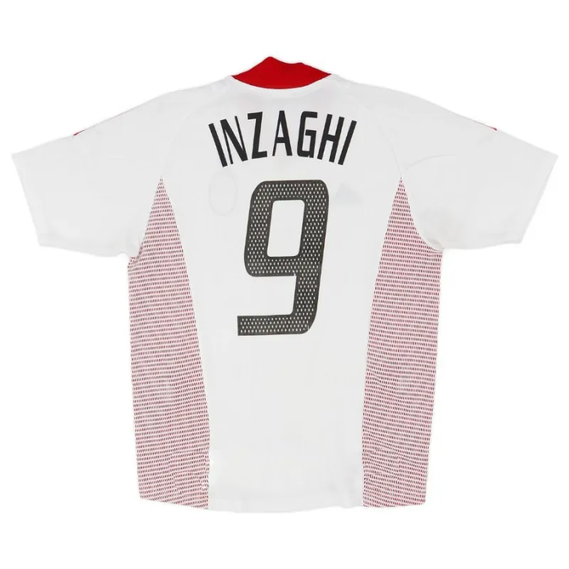 Camiseta de visita retro de Filippo Inzaghi AC Milan 2002/03 - Blanco