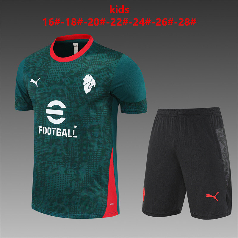 AC Milan 2026/27 Set Allenamento Bambino verde