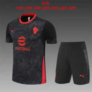 AC Milan 2025/26 Kinder Trainingsanzug schwarz