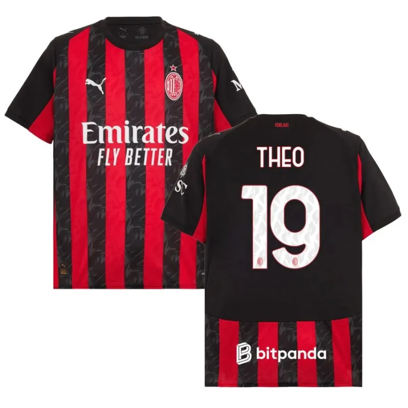 AC Milan THEO Camiseta local 2025/26 - Rojo