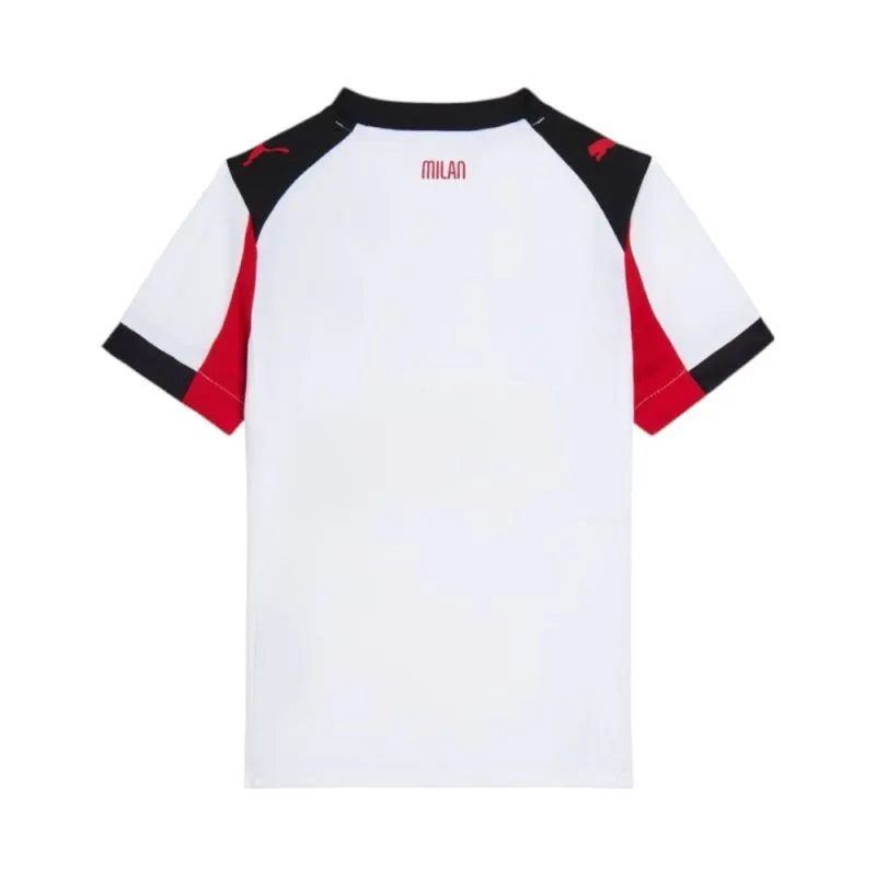 Maglia in trasferta bambini dell'AC Milan 2025/26 - Bianco