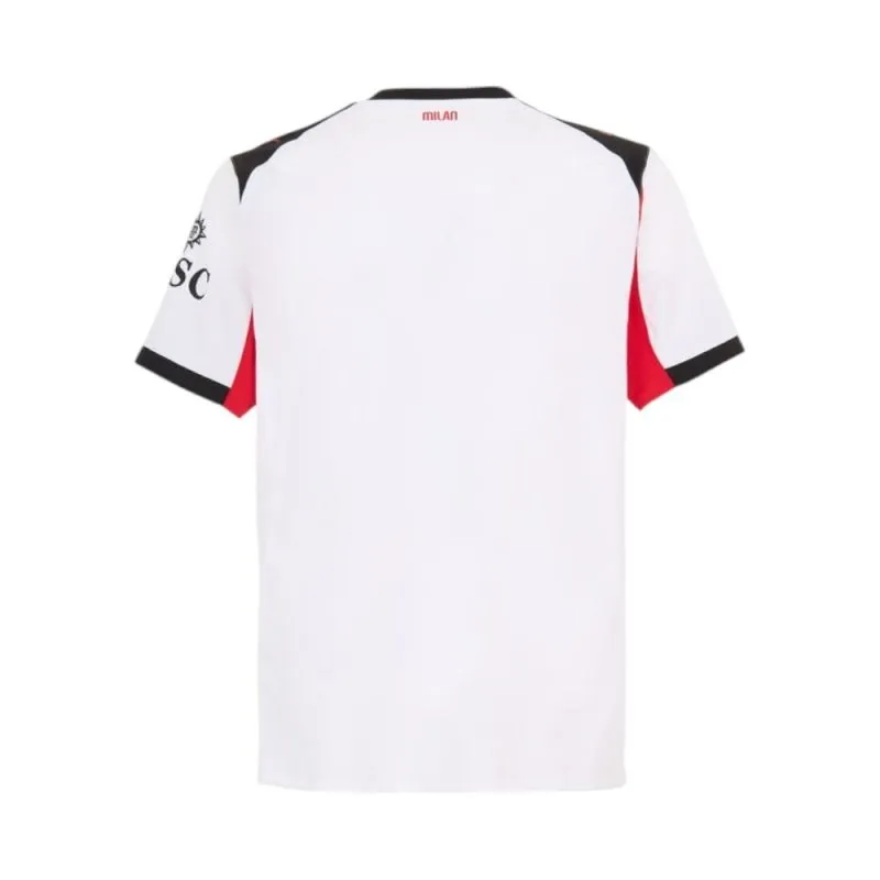 Ensemble de maillot enfant à l'extérieur de l'AC Milan 2025/26 - Blanc