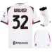 Set di maglia bambini in trasferta di Walker dell'AC Milan 2025/26 - Bianco