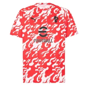 Maglia pre-partita dell'AC Milan 2025/26 - Rosso