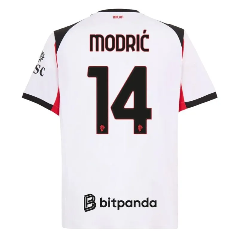 AC Milan MODRIC 2025/26 Away Jersey - White