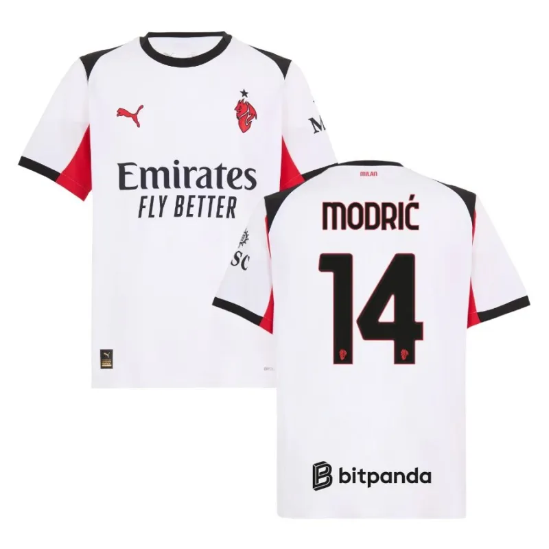 AC Milan MODRIC 2025/26 Away Jersey - White
