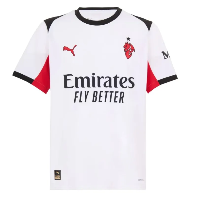 Set di maglia bambini in trasferta di MODRIC dell'AC Milan 2025/26 - Bianco