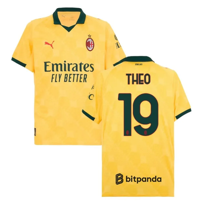AC Milan THEO 2025/26 Third Jersey - Yellow