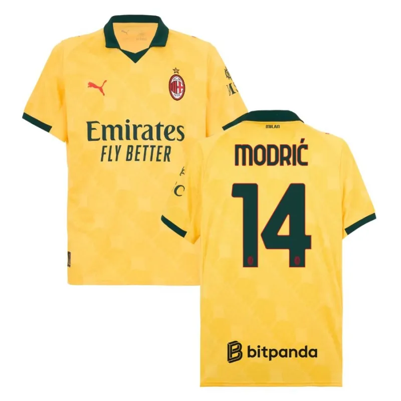 AC Milan MODRIC 2025/26 Third Jersey - Yellow