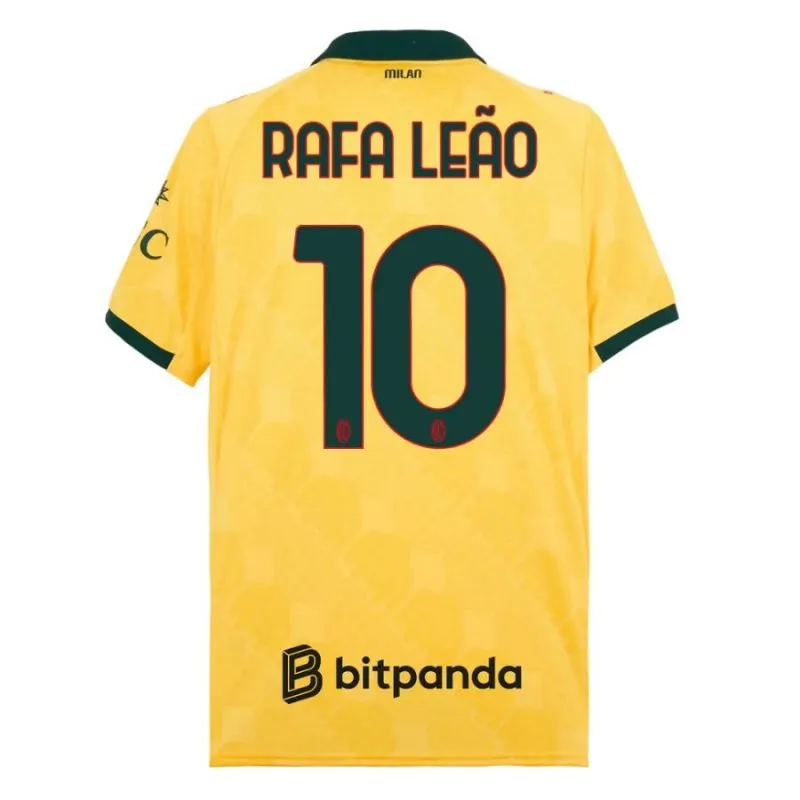 Set di maglia terza bambini di RAFA·LEAO dell’AC Milan 2025/26 - Giallo