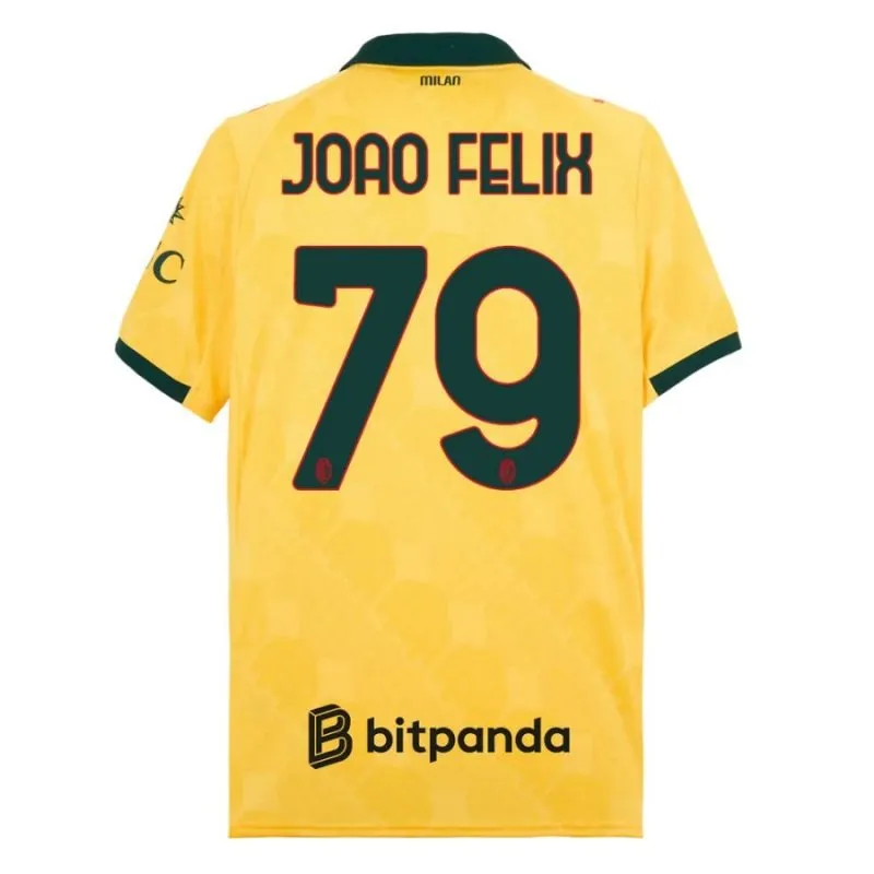 Set di maglia terza bambini di JOAO·FELIX dell’AC Milan 2025/26 - Giallo