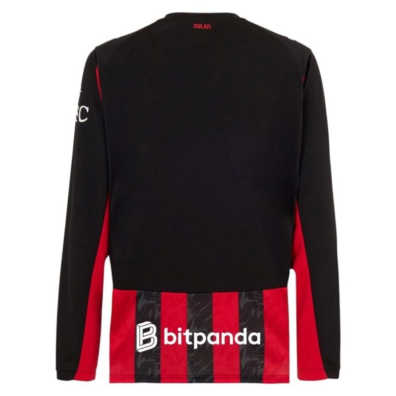 AC Mailand 2025/26 Heim-Langarmtrikot - Rot
