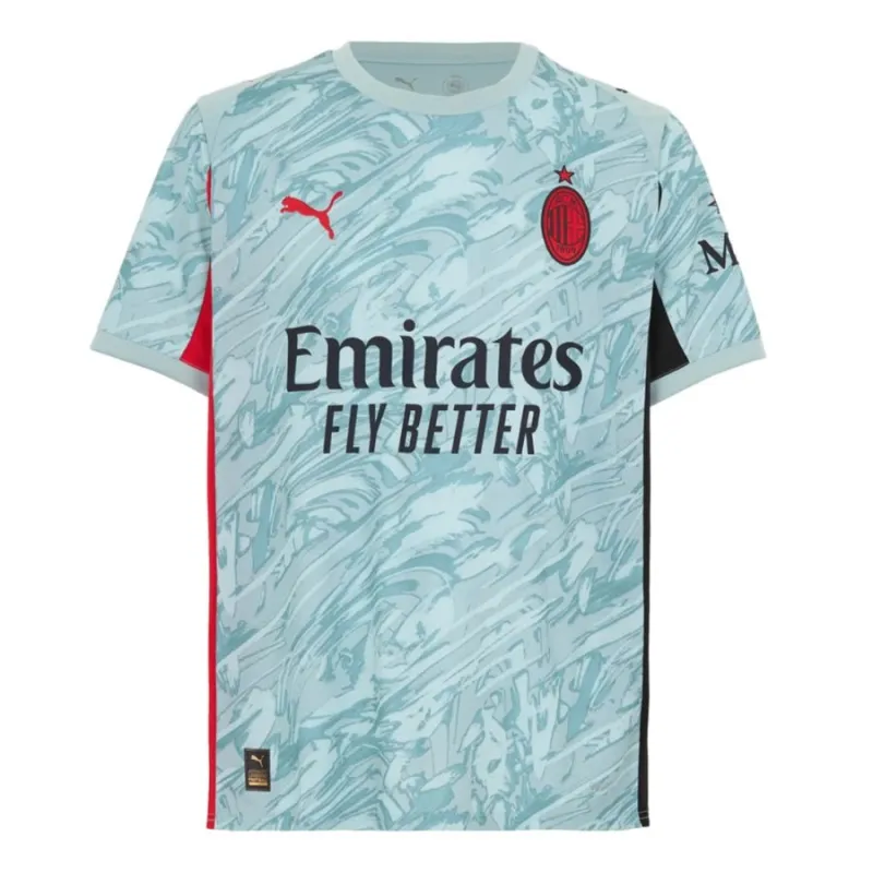 AC Milan 2025/26 Maglia da Portiere Home Bambino - Blu