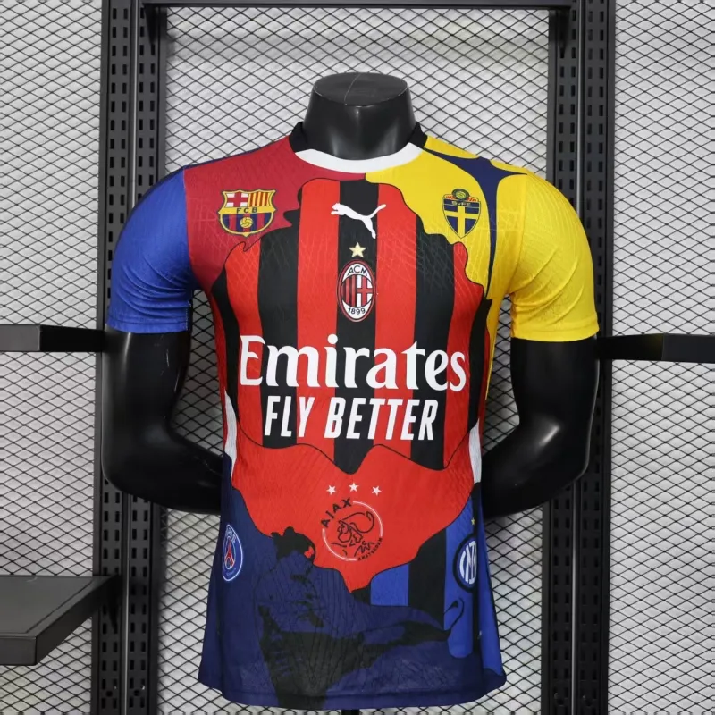 AC Mailand IBRAHIMOVIC Spieler-Trikot Sonderedition 2025/26 - Rot/Schwarz