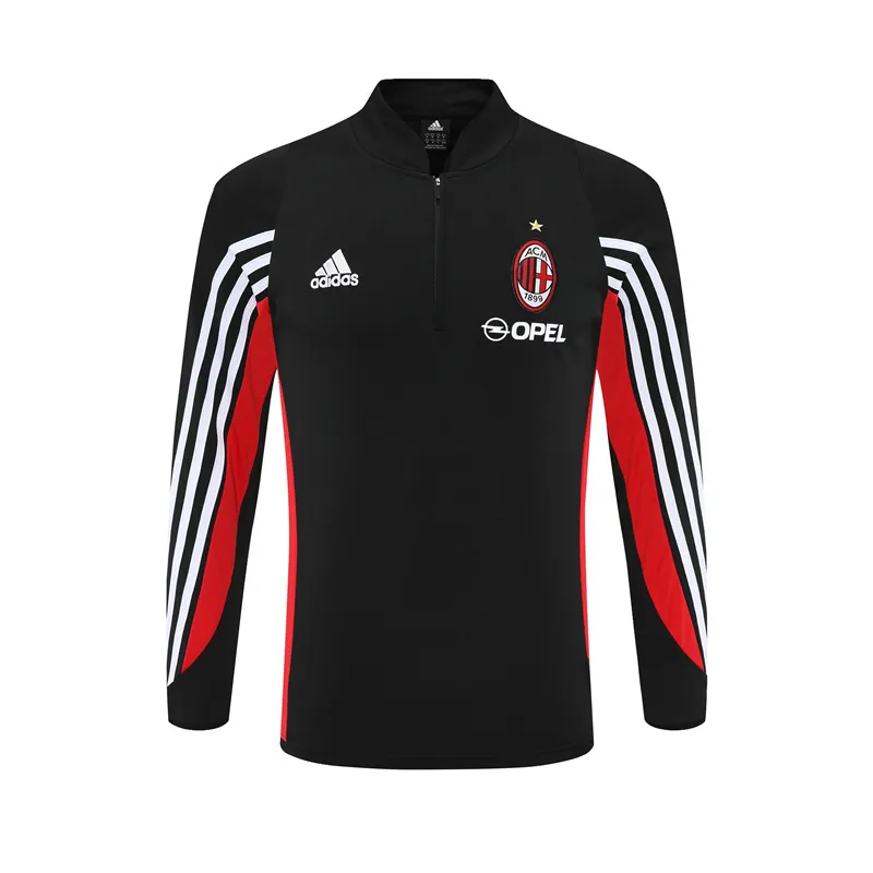 AC Mailand 2003/04 Vintage Sportbekleidung Schwarz