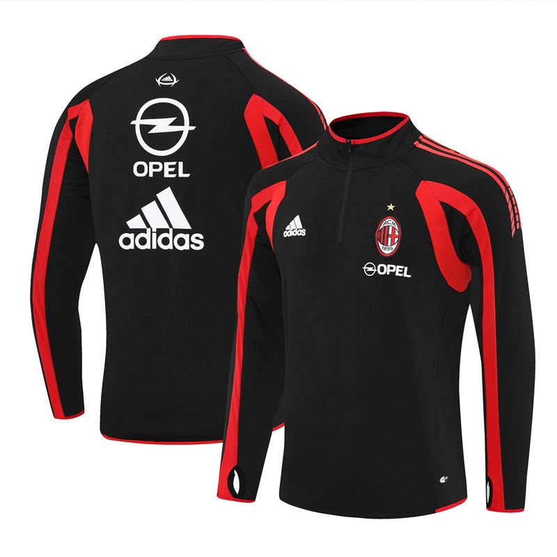 AC Mailand 2005/06 Vintage Sportbekleidung Schwarz