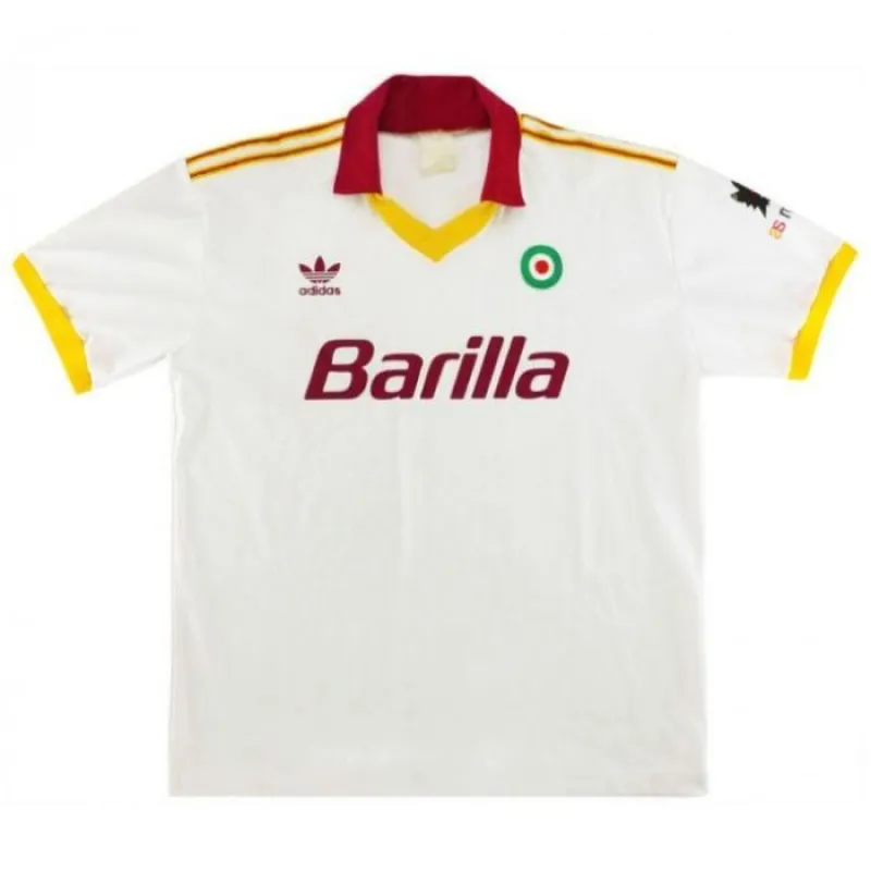 Camiseta Retro Visitante AS Roma 1991/92 - Blanco