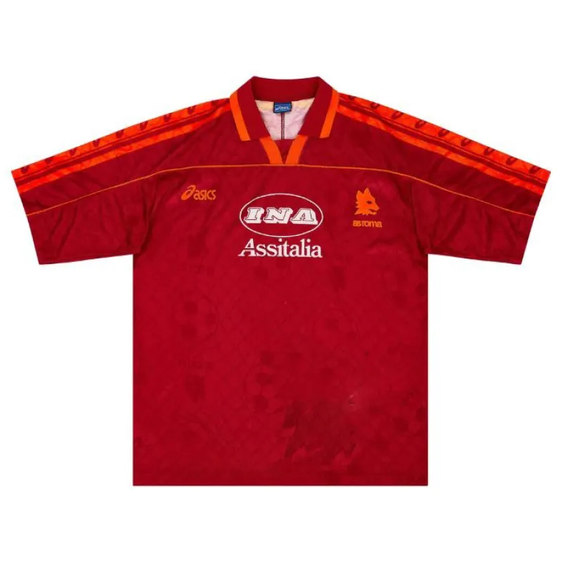 Camiseta Retro Local AS Roma 1995/96 - Rojo