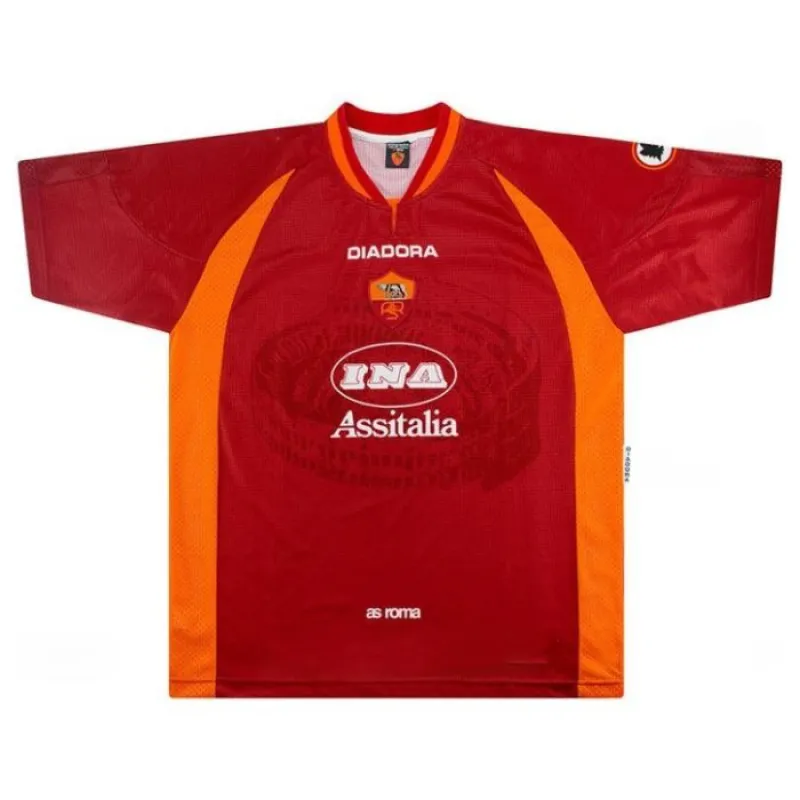 Camiseta Retro Local AS Roma 1997/98 - Rojo