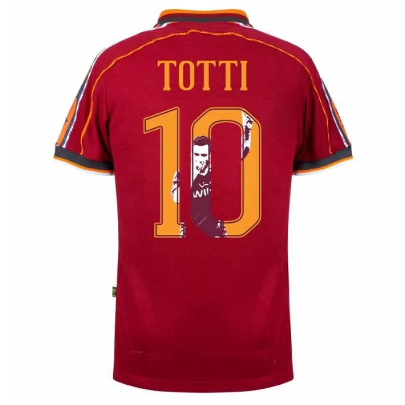Camiseta Retro Local AS Roma TOTTI 1998/99 - Rojo