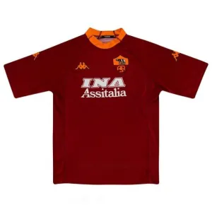 AS Rom 2000/01 Retro Heimtrikot - Rot