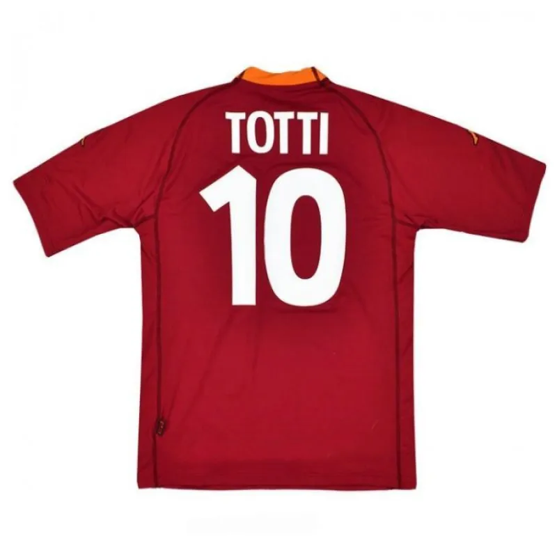 Camiseta Retro Local AS Roma TOTTI 2000/01 - Rojo