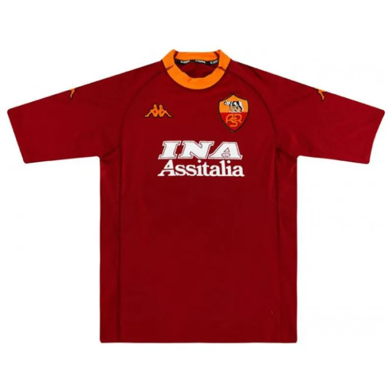 Camiseta Retro Local AS Roma BATISTUTA 2000/01 - Rojo