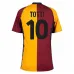 Camiseta Retro Local AS Roma TOTTI 2001/02 - Rojo/Naranja