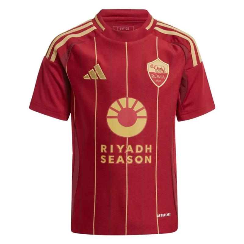 AS Roma 2024/25 Kinder - Heimtrikot - Burgunderrot