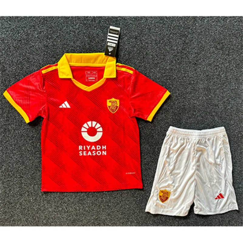 Camiseta de casa para niños de AS Roma 2024/25 - roja